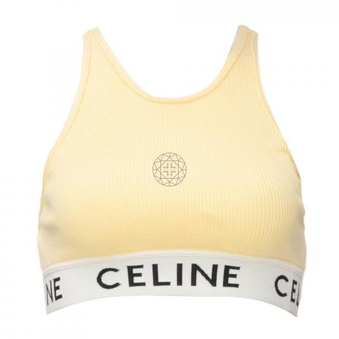 Celine yellow discount crop top